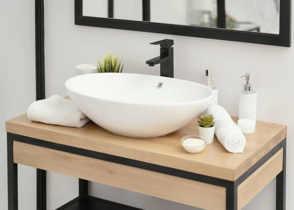 การเลือกและการติดตั้งอ่างล้างหน้าเพื่อความสะดวกสบายและสไตล์ที่ลงตัว 3 arrangement pf bathroom elements self care Web H