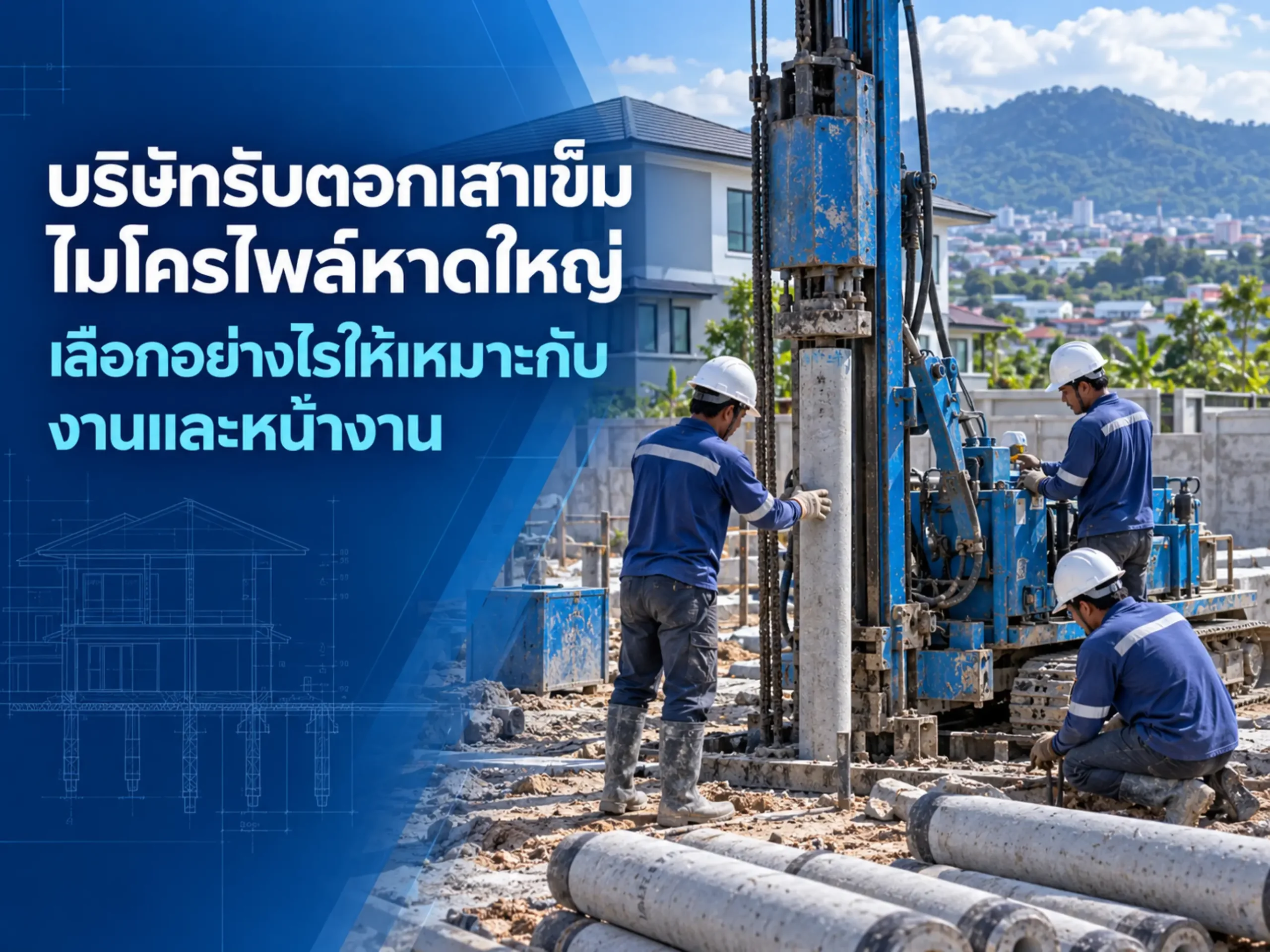บริษัทรับตอกเสาเข็มไมโครไพล์หาดใหญ่ เลือกอย่างไรให้เหมาะกับงานและหน้างาน <span class="jet-smart-filters-seo-rules-title"></span>