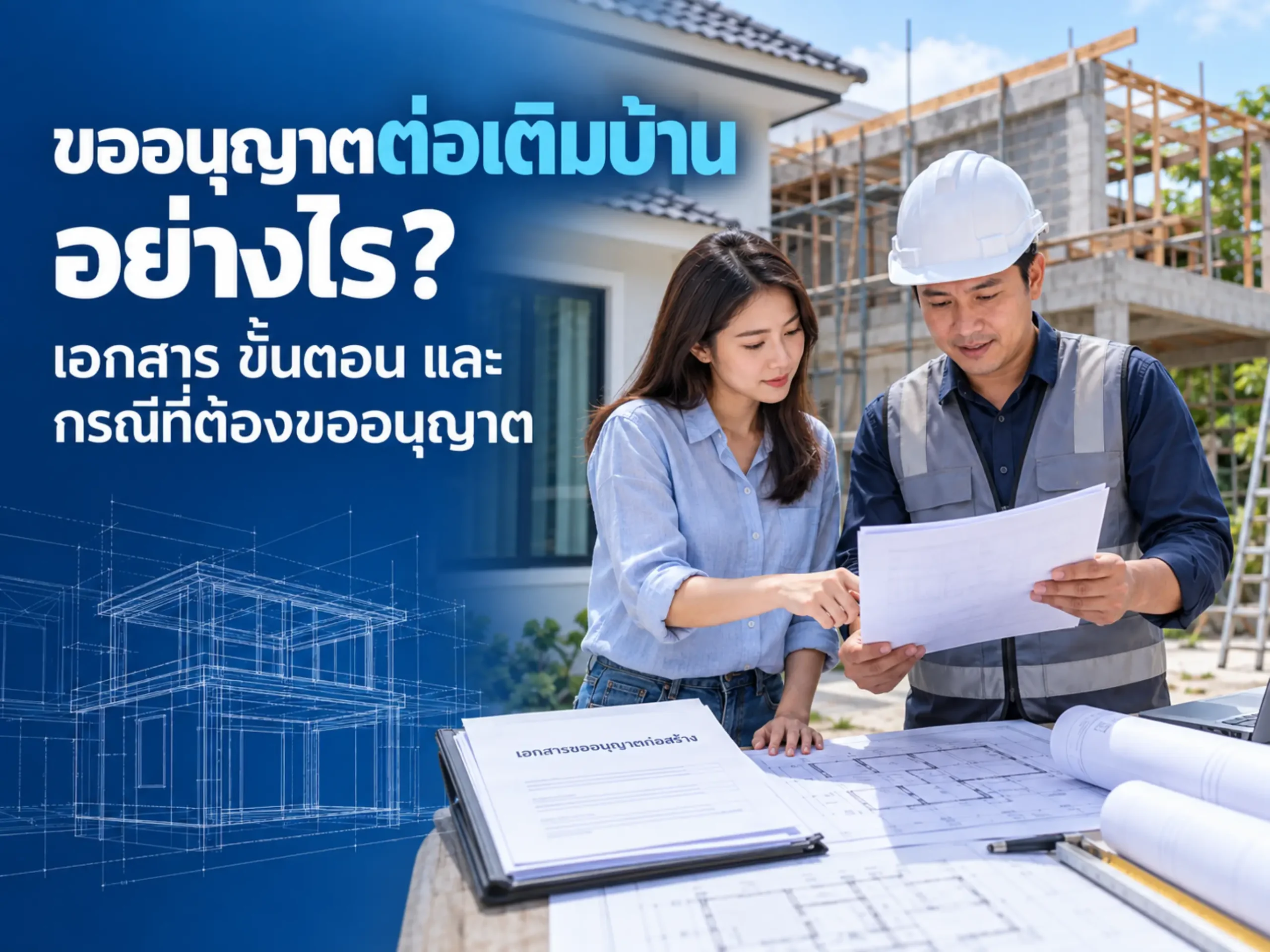 ขออนุญาตต่อเติมบ้านอย่างไร? เอกสาร ขั้นตอน และกรณีที่ต้องขออนุญาต <span class="jet-smart-filters-seo-rules-title"></span>